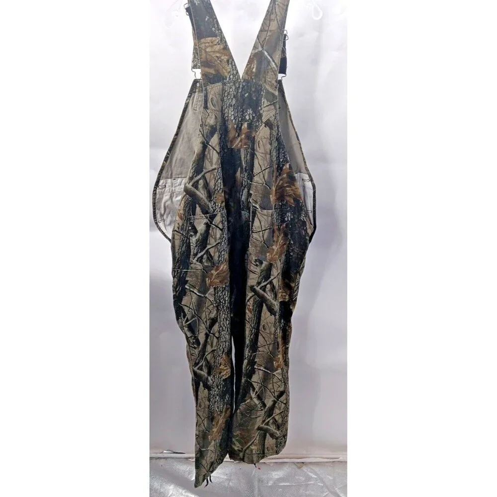 Remington Bibs Mens Large Green Realtree Camo Hardwoods HD Hunting Overalls